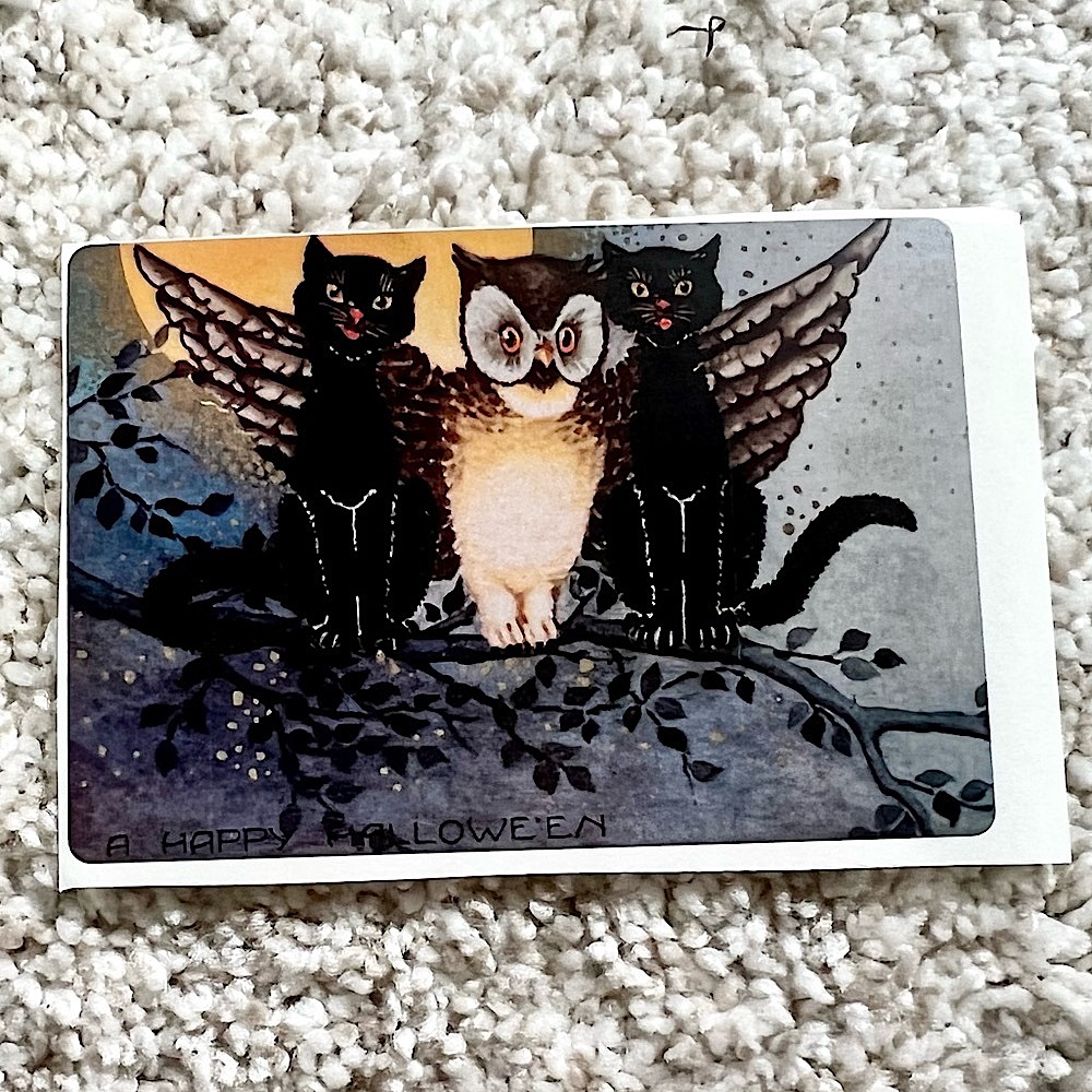 6/$12 🎃 Vintage Halloween Postcard Sticker - Picture 1 of 1